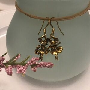 #262 Mouse Ballerina Earrings